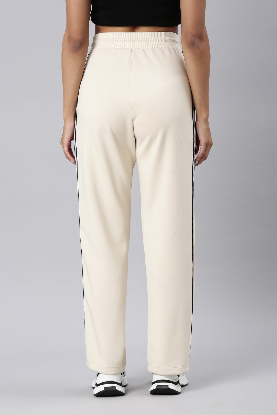 Beige Straight Track Pant