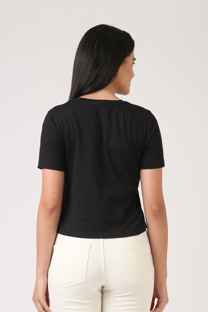 Cotton Black T-Shirt