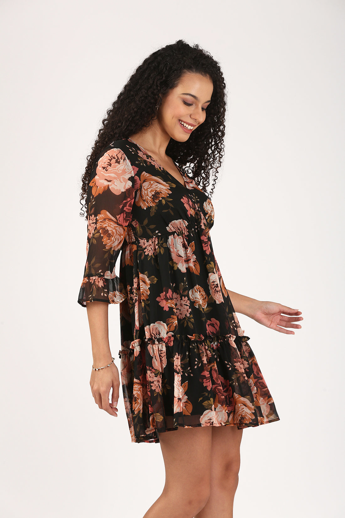 The Aurora Floral Mini Dress-The Versatile Edit