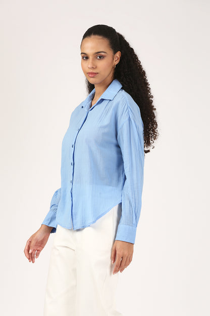 Matin Bleu Cotton Shirt