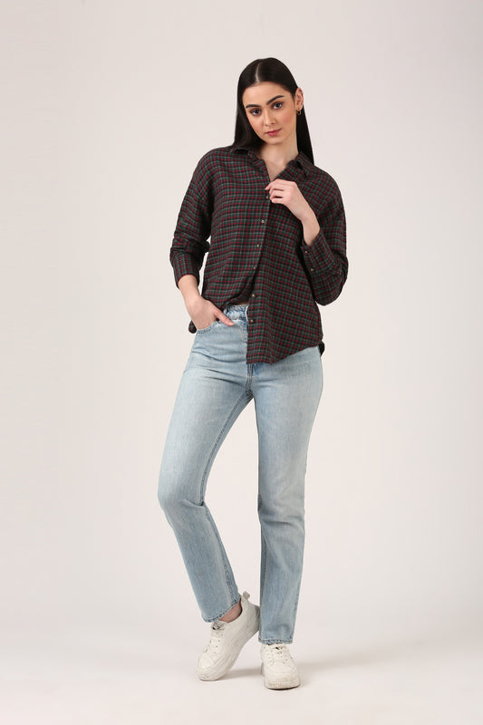 Jade Check Shirt