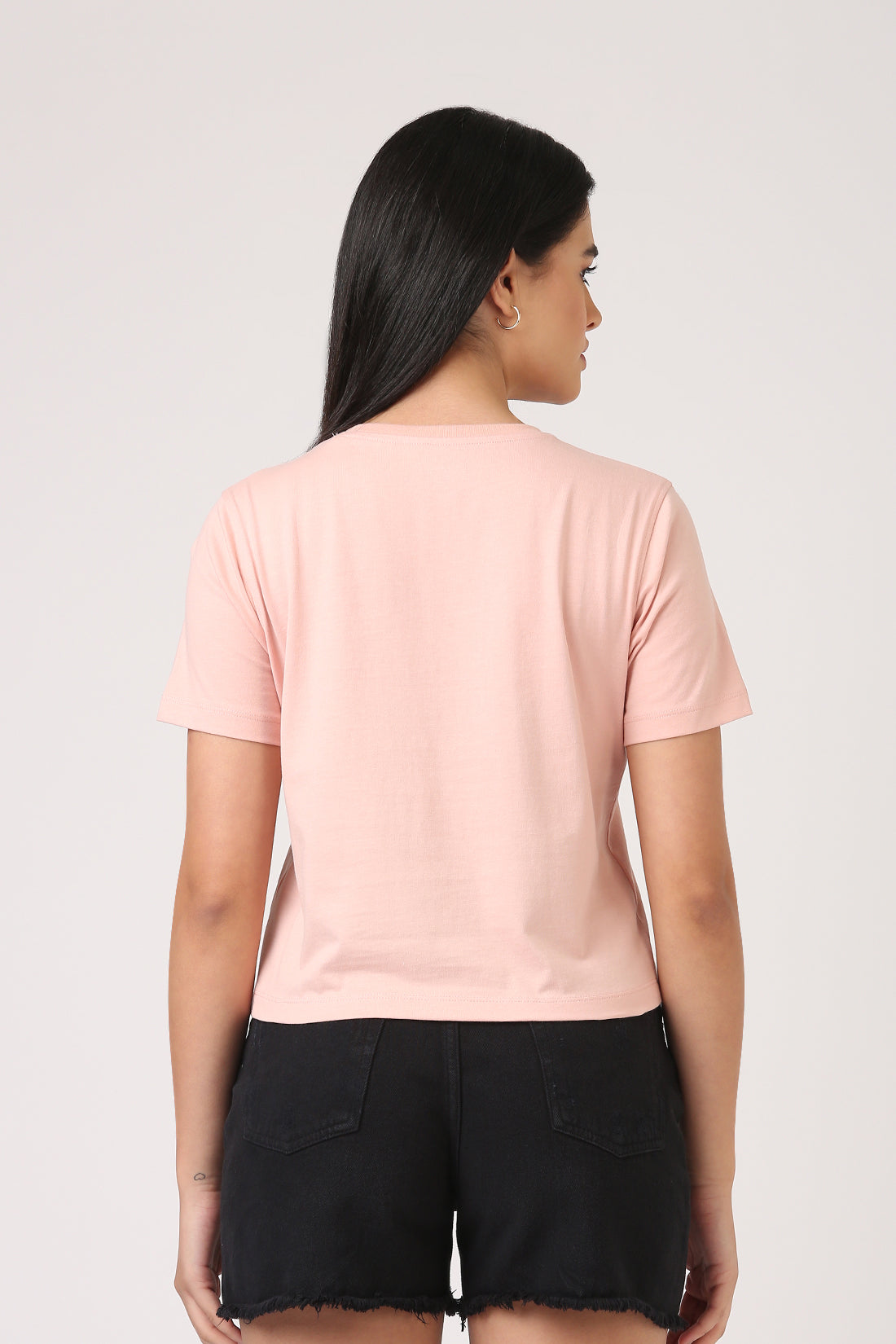 Dusty Pink Solid T-Shirt