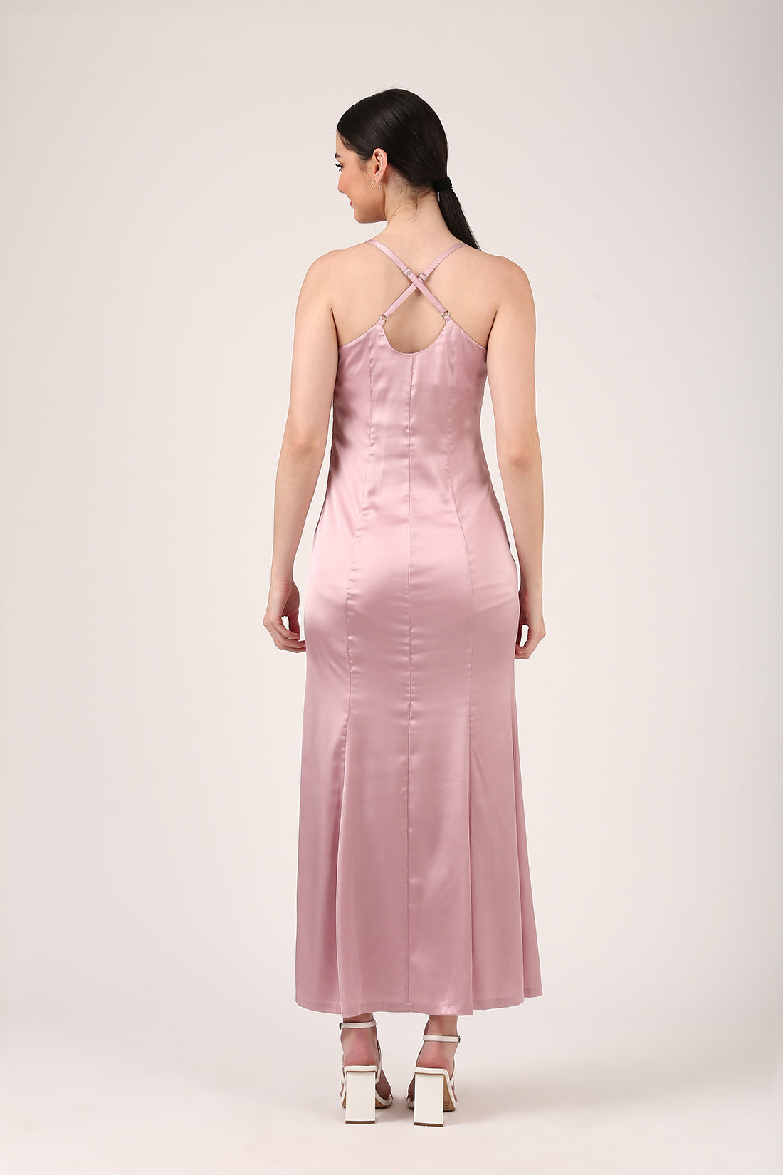 Champagne Satin Dress