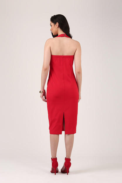 Rouge Halter Dress