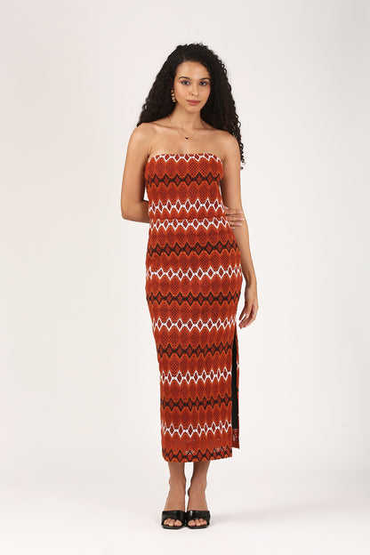 The Terra Jacquard Dress-Resort & Evening Edit