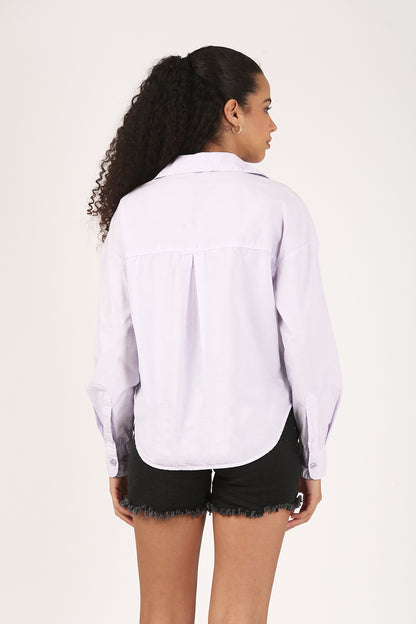 Lilac Light Cotton  Shirt