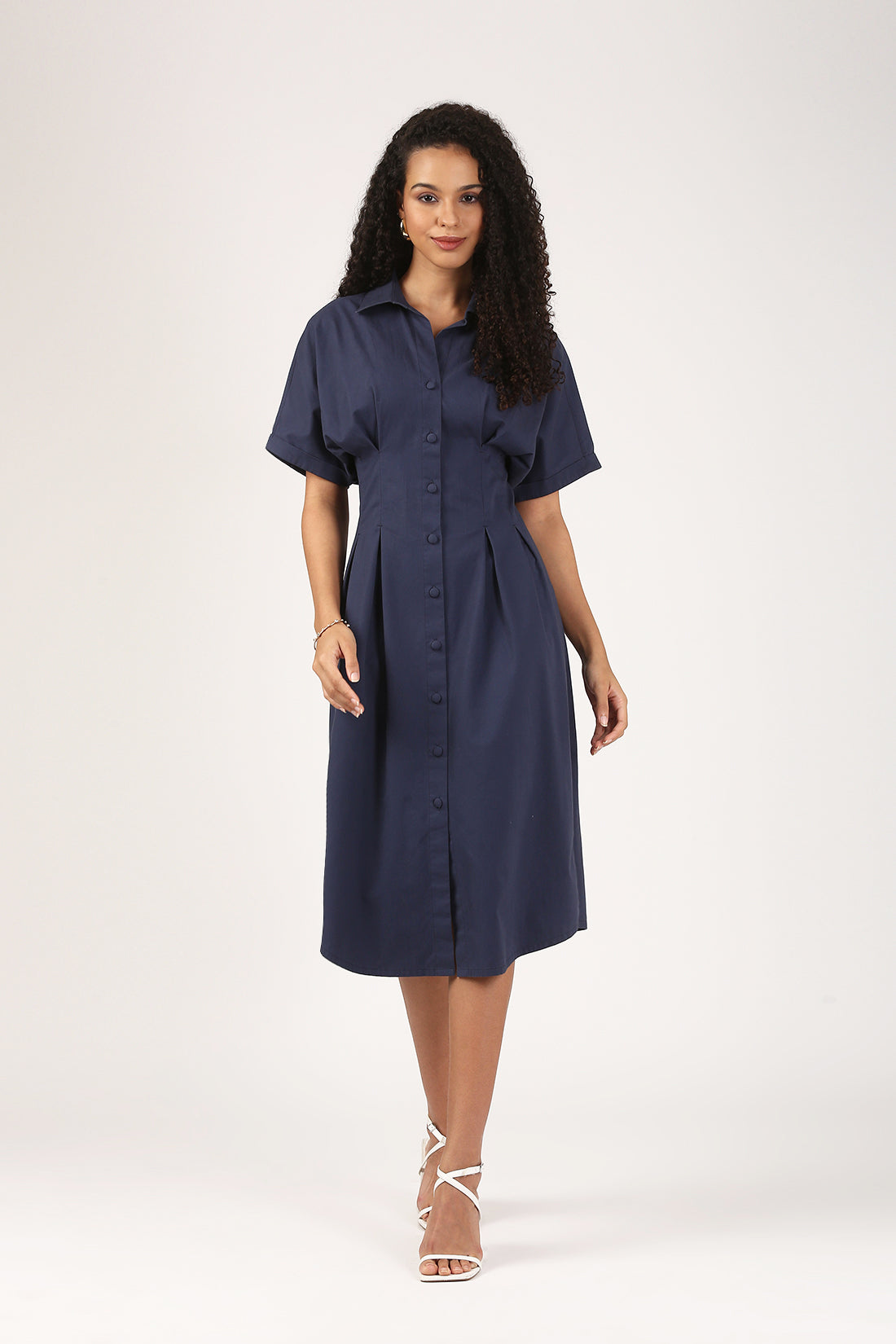 Mediveal Pleated Dress-Work & Cocktail Edit