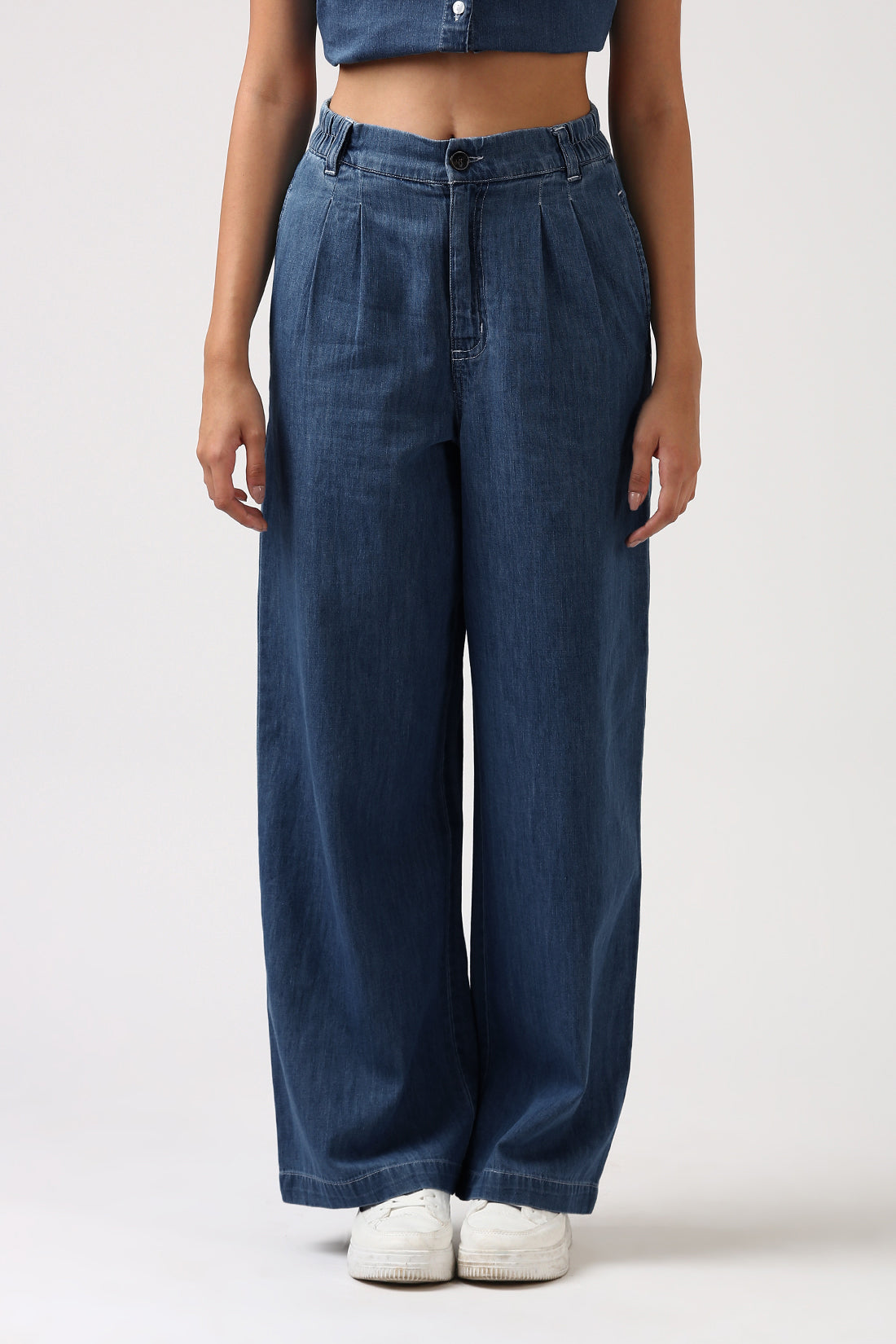 Indigo Denim Flare Pants