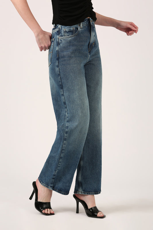 Classic Wide Leg Straight Jeans