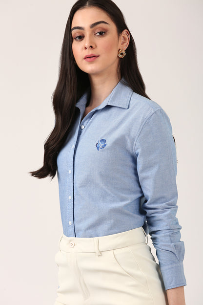 Seashell Embroidered Shirt