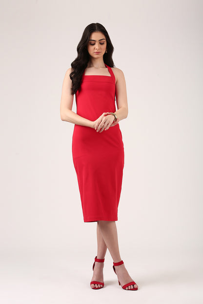 Rouge Halter Dress