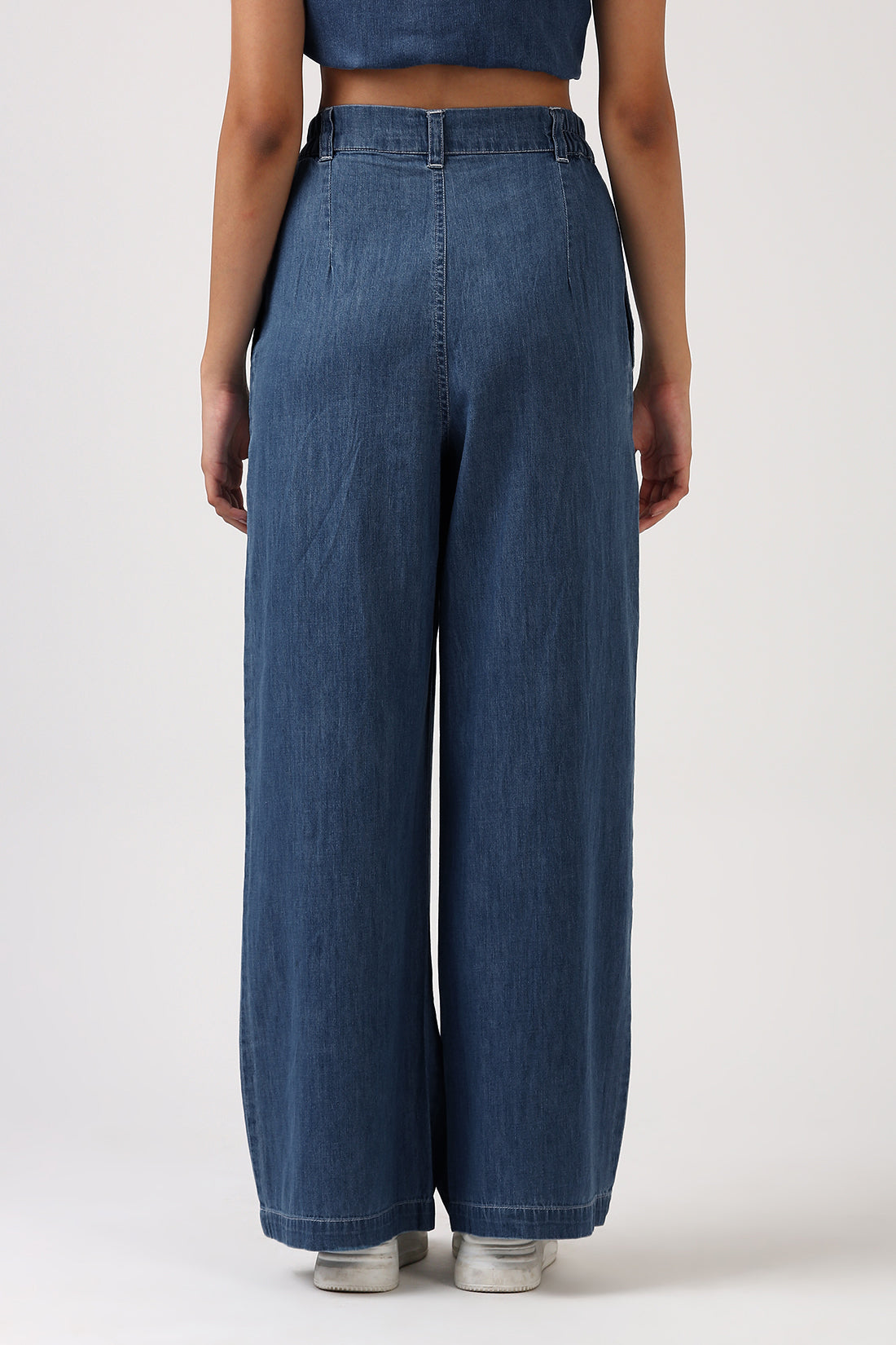 Indigo Denim Flare Pants