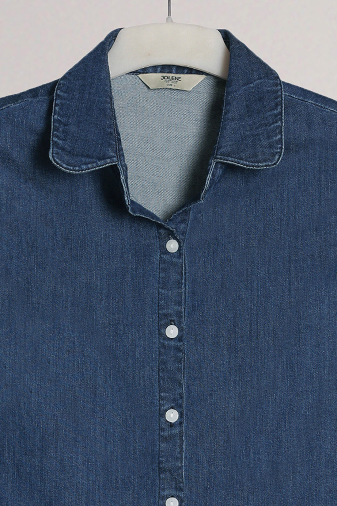 Indigo Denim Sleeveless Shirt