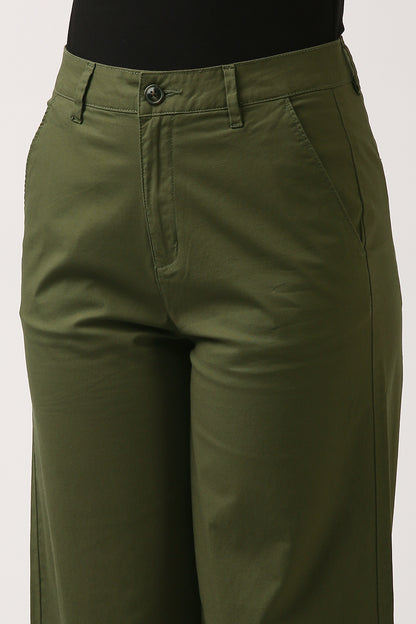 Great Comfort Pant-Ankle Length-Olive