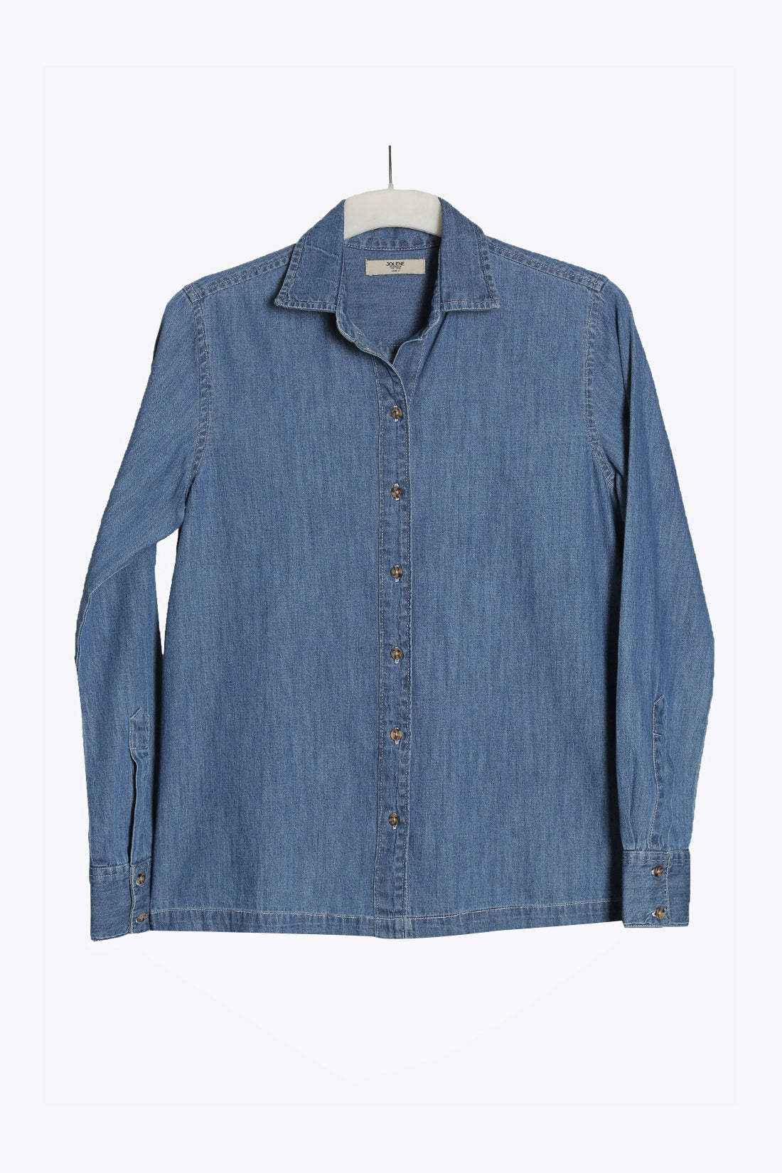 Light Indigo Denim Long Sleeve Shirt