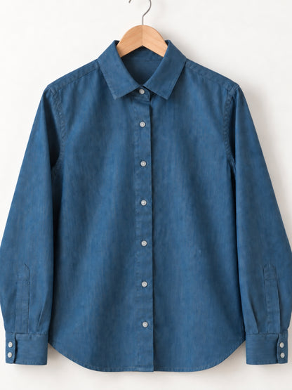 Jolene Lightweight Classic Blue Denim Shirt