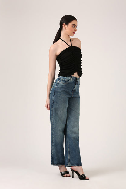 Classic Wide Leg Straight Jeans