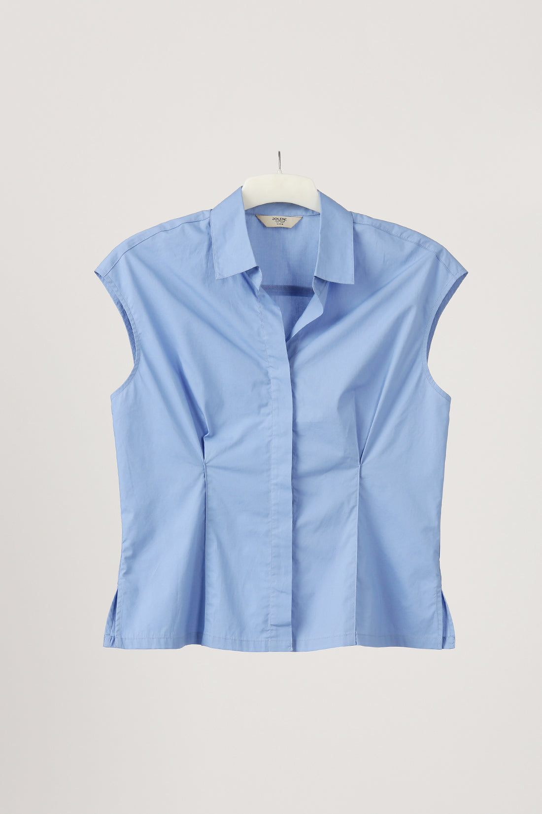 Light Cobalt Pleated Shirt