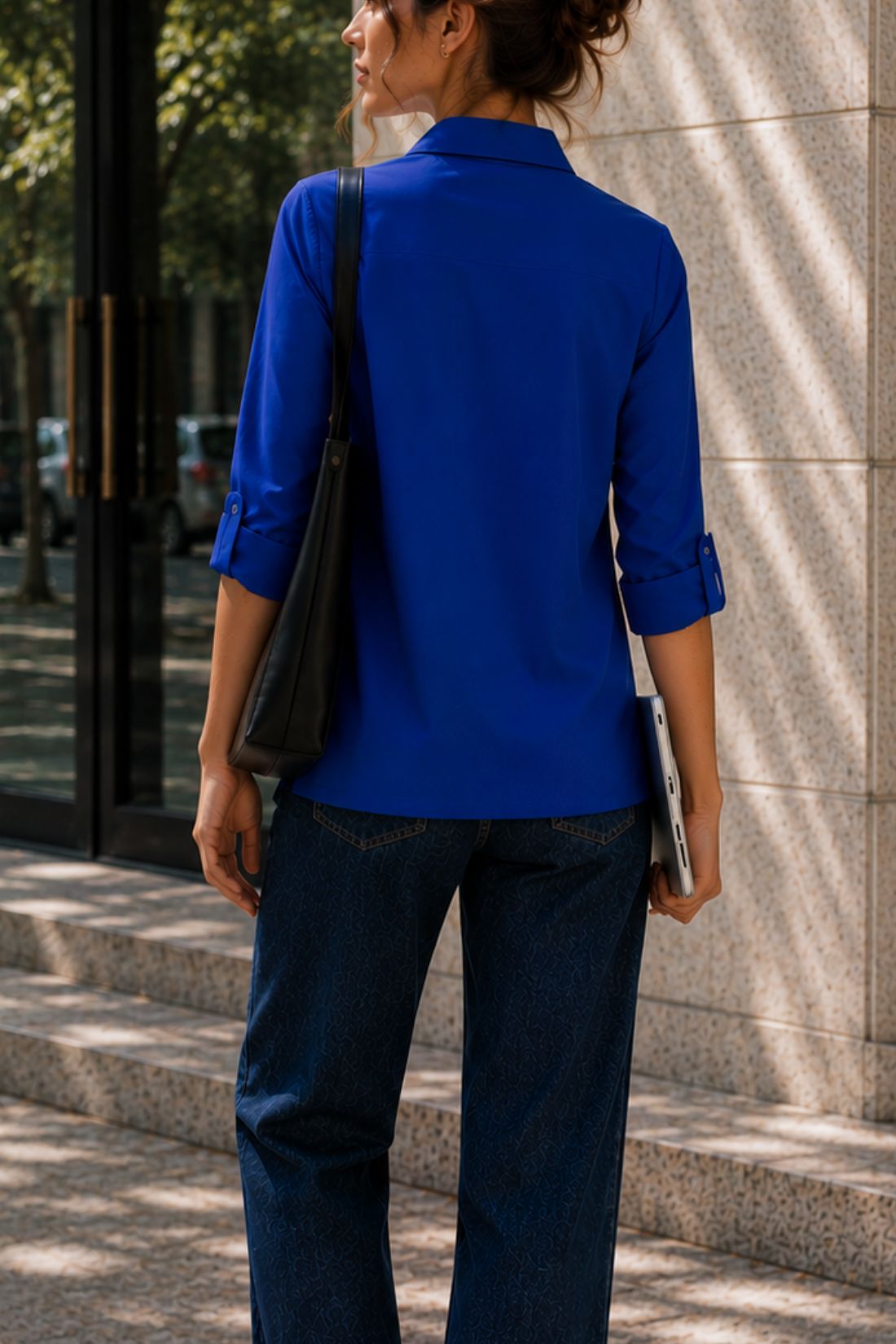 Azure Reverie Viscose Shirt