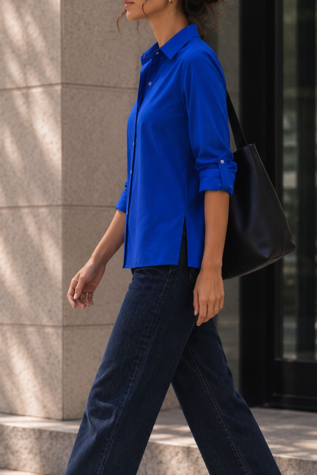Azure Reverie Viscose Shirt