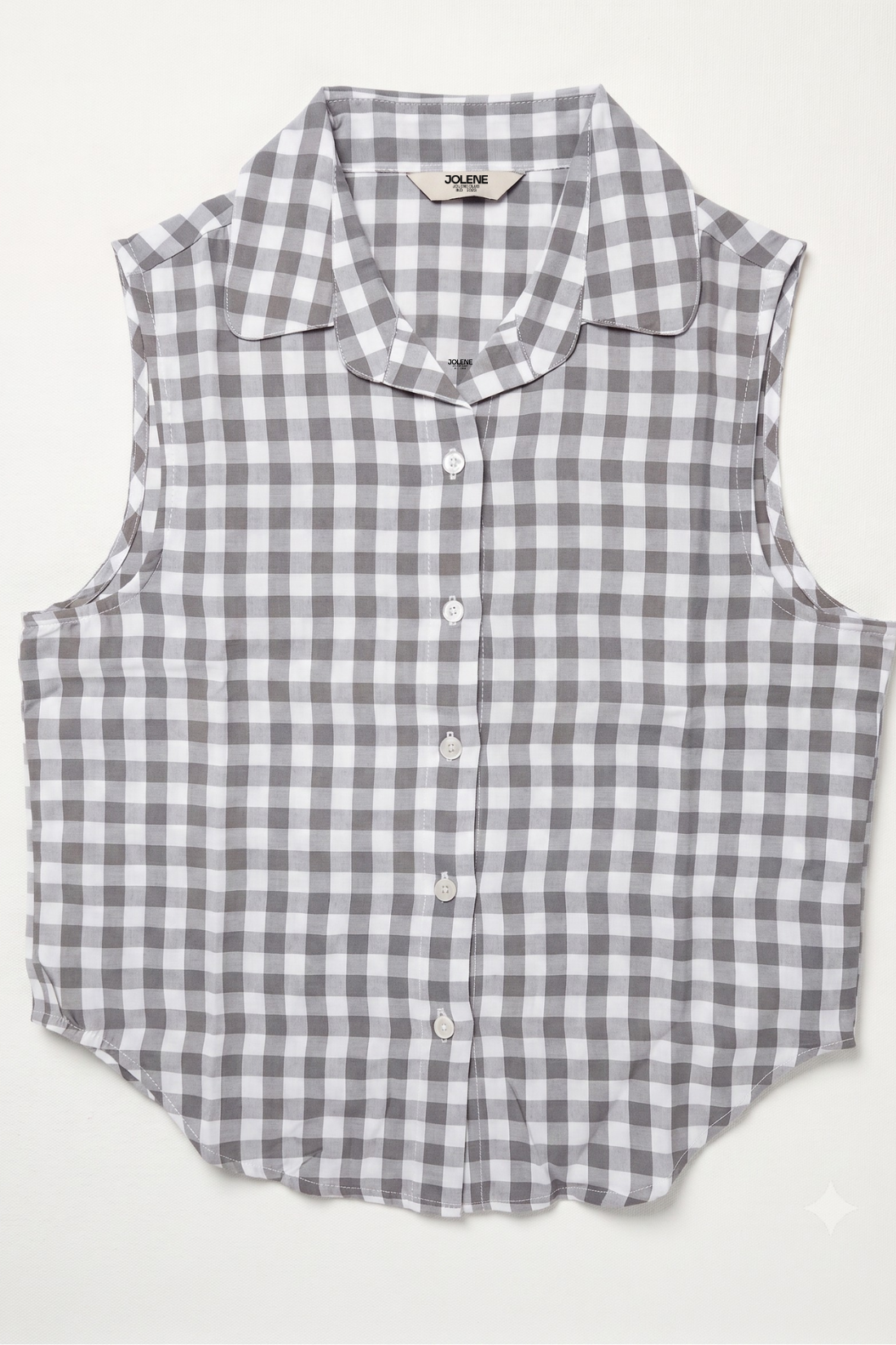 Great Gingham Sleeveless Shirt