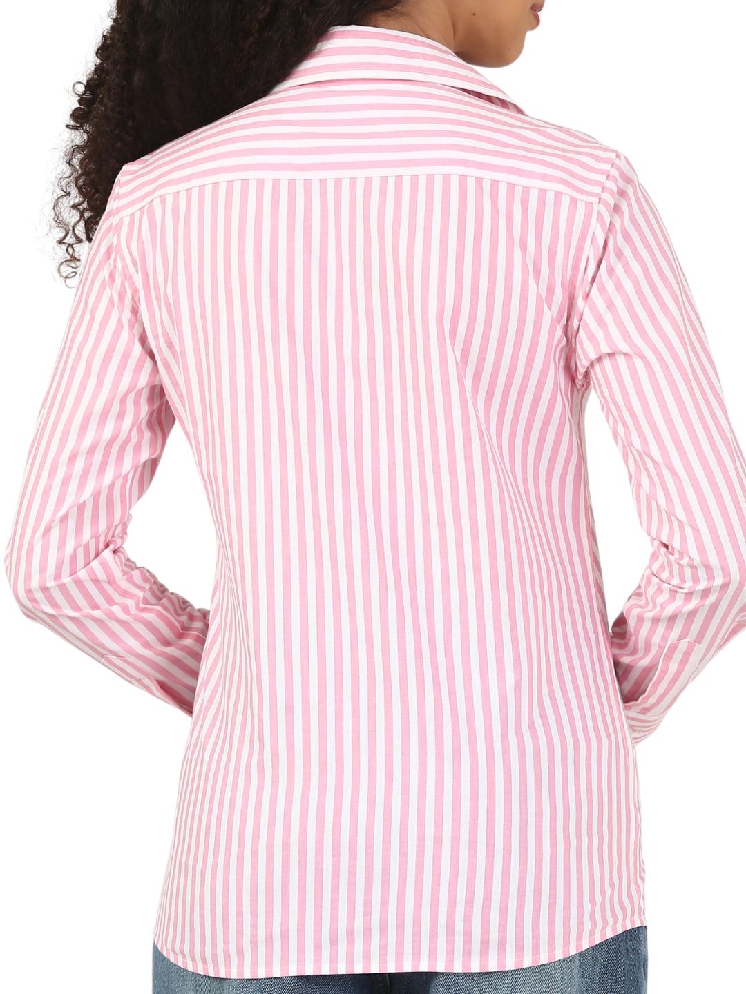 Rose Stripe Cotton Shirt