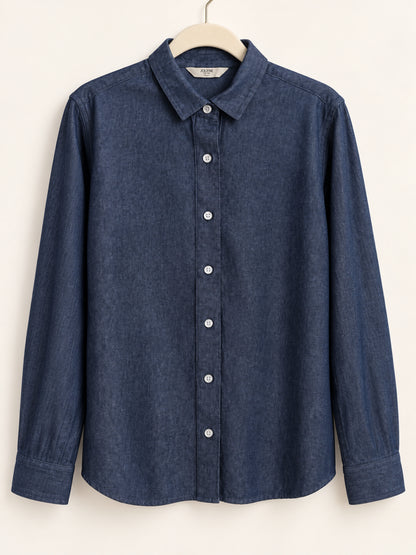 Jolene Raw Indigo Denim Shirt