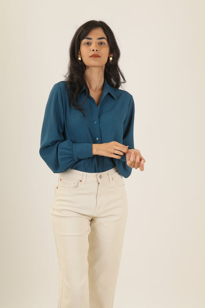 Airforce Bishop Sleeve Shirt