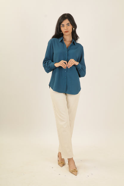 Airforce Bishop Sleeve Shirt