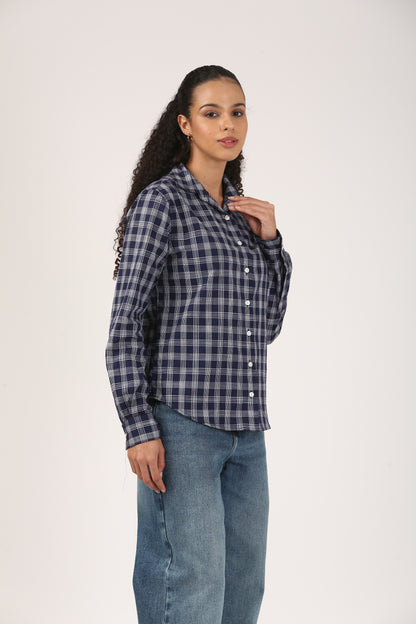Twilight Check Shirt-Yarn-dyed Edit