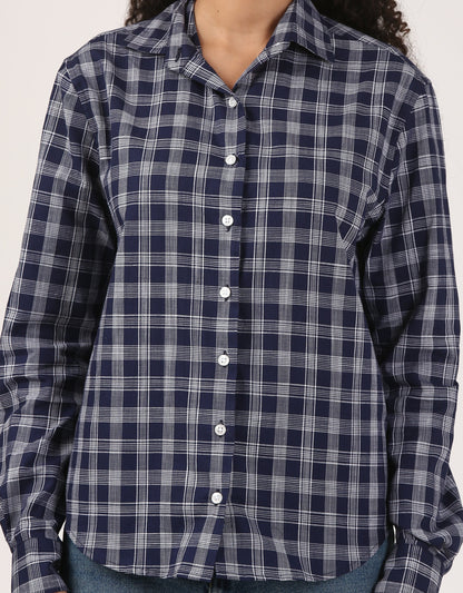 Twilight Check Shirt-Yarn-dyed Edit