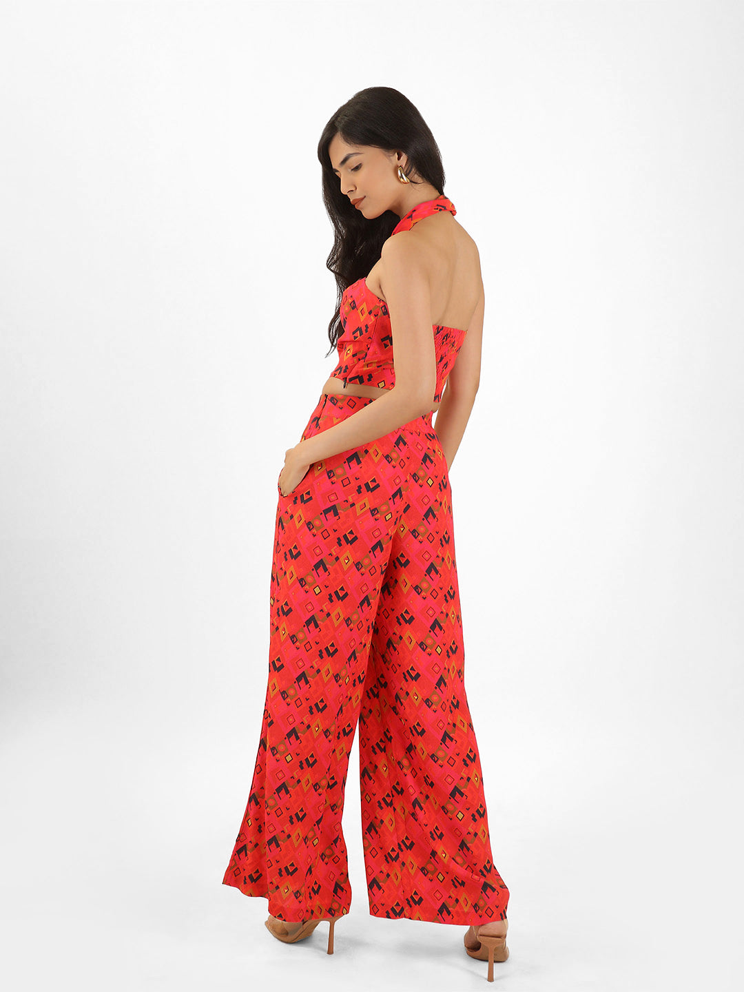 Printed Flare Pants