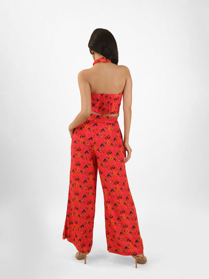 Printed Flare Pants