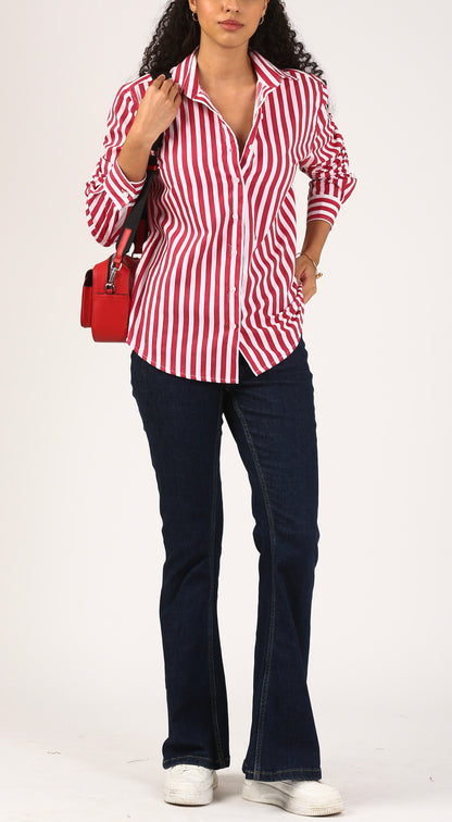 Candy Stripe Poplin Shirt-Yarndyed Edit