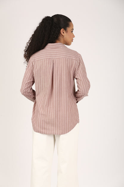 Clay Rose Stripe Shirt