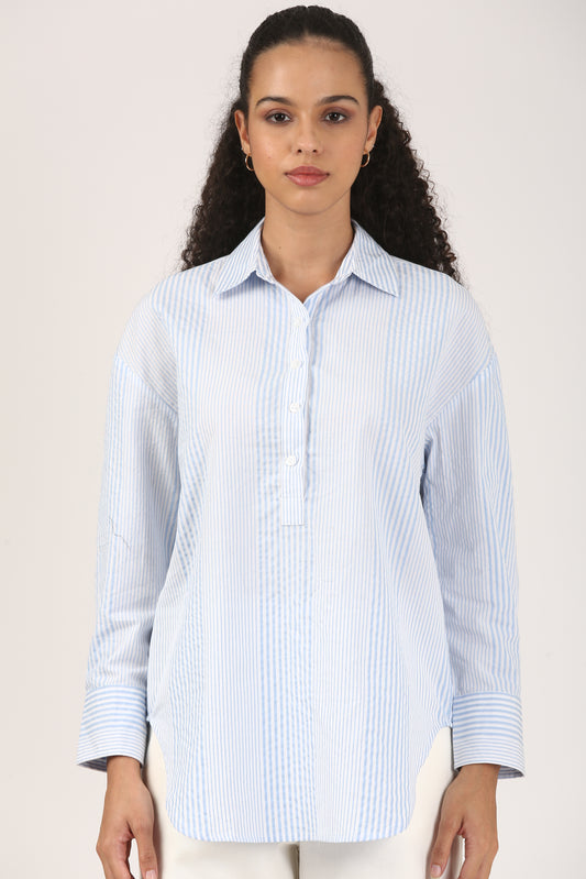 Skyline Cotton Popover Shirt