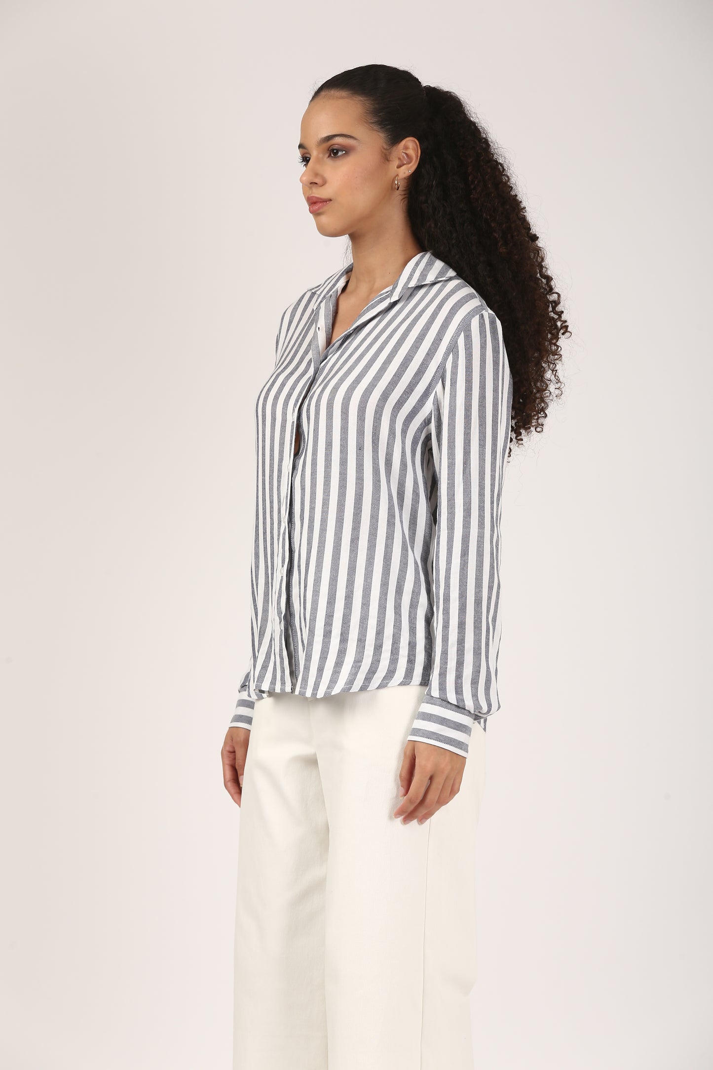 Broad Blue Stripe Shirt