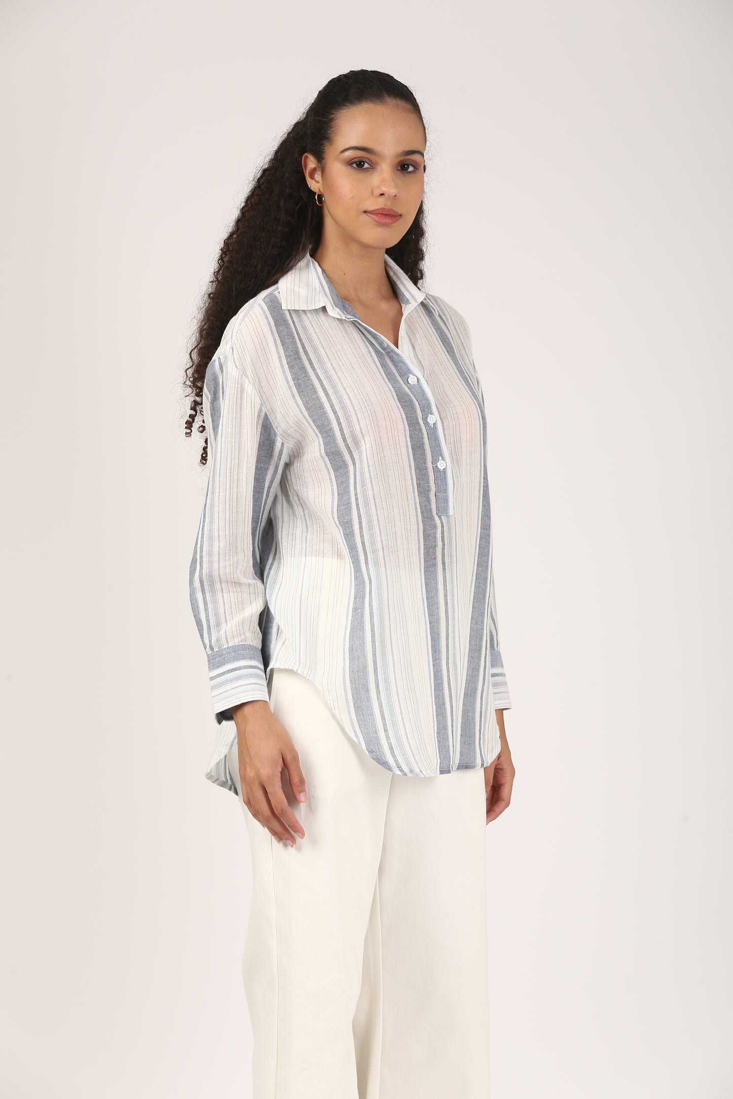 Shoreline Cotton Popover Shirt