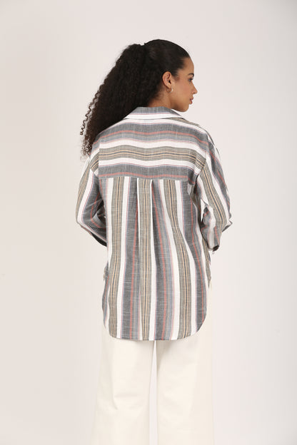 Terraline Cotton Popover Shirt