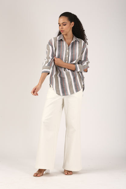 Terraline Cotton Popover Shirt