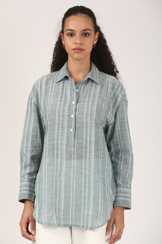 Sageline Cotton Popover Shirt