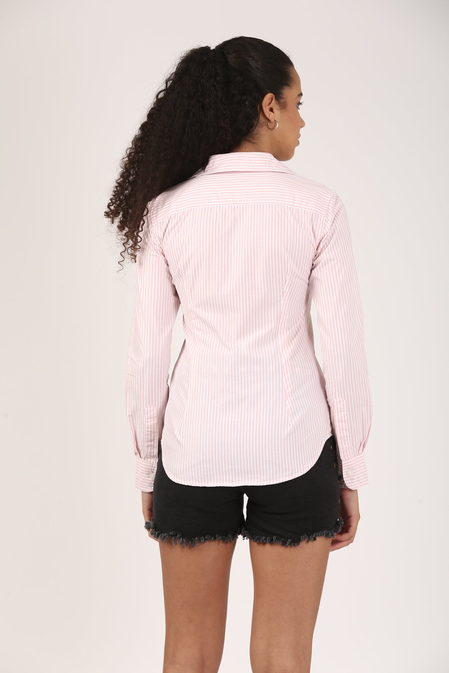 90s Fitted Blush Stripe Shirt