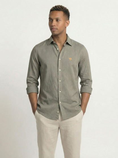 Sage Soft Cotton Full Sleeve Men's Shirt