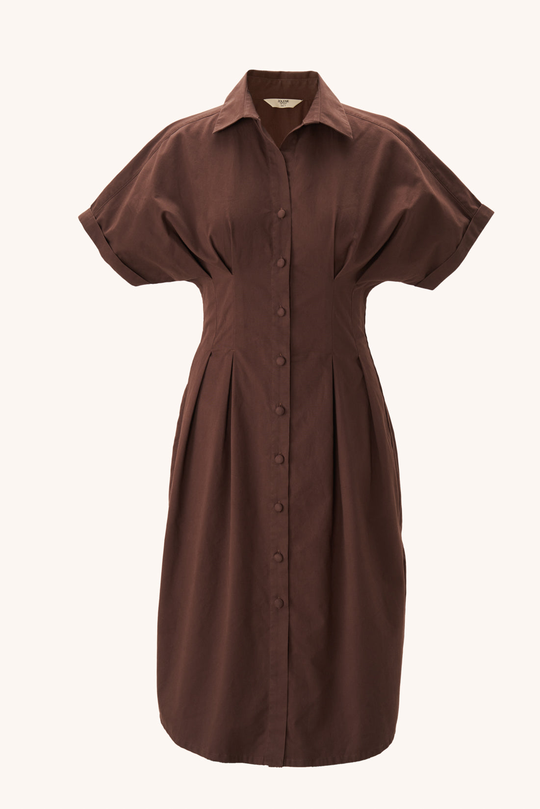 Pleated Brownie Dress