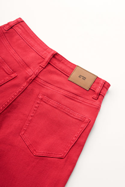 Red Relaxed Denim