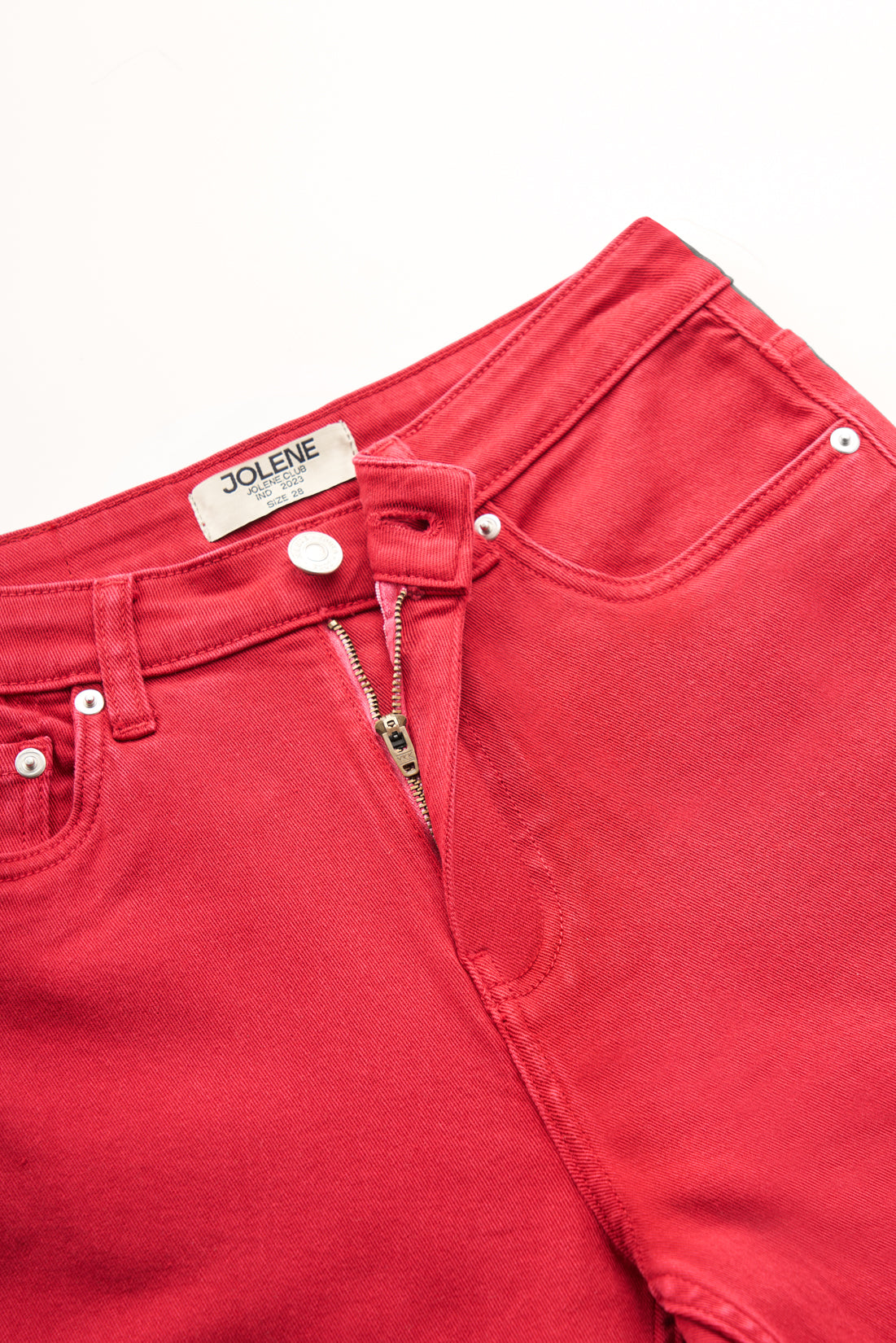 Red Relaxed Denim