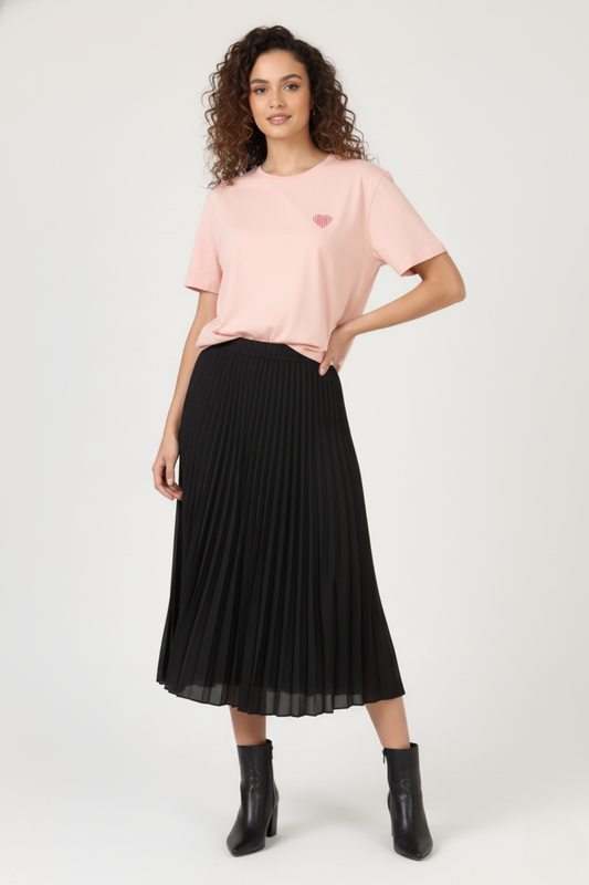 Dusty Pink Heart T-Shirt