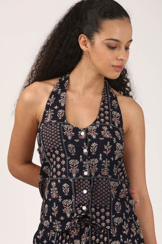 Marrakesh Atelier Halter Vest Top | Co-ord Edition 3