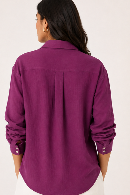 Carla Crinkle Viscose  Shirt