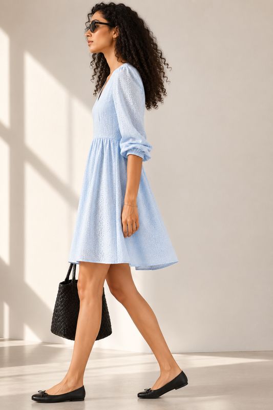 The Blue Dawn Mini Dress- The Versatile Edit
